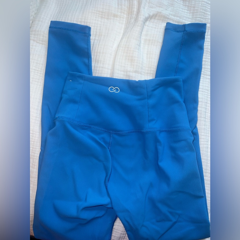 Calia by Carrie ribbed royal blue leggings